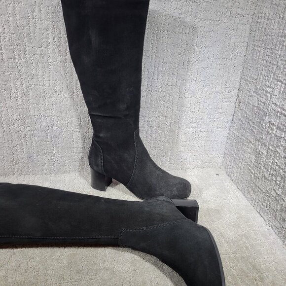 La Canadienne Jennifer Women's Size 8.5 WW US Black Suede Zipper Knee-High Boots - Picture 7 of 12